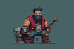 design a 2d pixel art character for your game