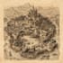 illustrate fantasy map building line art location map