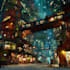 create an painterly art background illustration