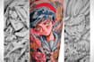 draw your favorite anime as a tattoo