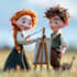 draw disney cartoon portrait