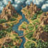 design a fantasy map illustration