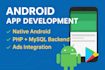 develop a professional android app with backend ads integration