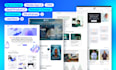 create website, landing page or saas app ui design with prototype