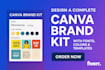 create a complete canva brand kit with fonts, colors and editable templates