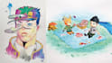 paint watercolor portraits of fictional characters