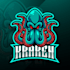 make awesome octopus  mascot logo