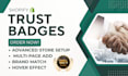 setup shopify trust badge apps essential tz avada seoant iconito invints sami