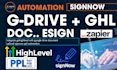 integrate gohighlevel with google drive document upload signnow ppl automation