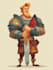 draw 2d game character illustration