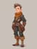 draw 2d game character illustration
