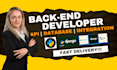develop back end or rest apis using express js, nodejs, mongo db
