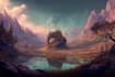 design a fantasy environment landscape