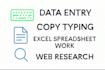 do accurate data entry, typing, and services in excel , word