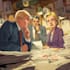create a political or satirical cartoon