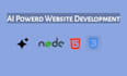 develop full stack website, ai website, ai web app and software