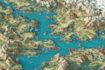 draw a fantasy map illustration