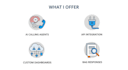build custom ai calling agents, API integration and rag solutions