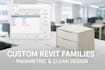 model custom revit families, parametric furniture, windows, doors and wardrobe