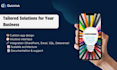 build you a custom app using power apps