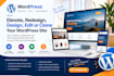 elevate, redesign, design, edit or clone wordpress homepage, wordpress website