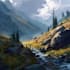 do landscape illustration and environment conceptart and background