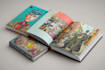 draw a comic book, page and book cover
