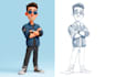 create cartoon character or avatar in vectors