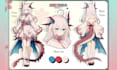 draw vtuber reference sheet vtuber model anime oc character design illustration