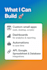 create custom small apps, dashboards, and automations