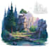 draw fantasy environment, landscape design