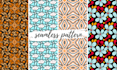 create unique seamless hand drawn digital patterns