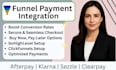 do afterpay clearpay klarna stripe sezzle payment integration for clickfunnels