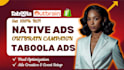 setup and manage ROI converting native ads campaign taboola ads outbrain ads