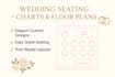 design elegant wedding seating charts and custom floor plans