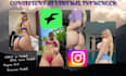 create nsfw 3d ai fanvue influencer model magna lora  model instagram influencer