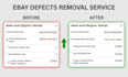 remove your ebay defects, late shipment, transaction and case defects