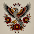 create custom logo old school traditional tattoo design