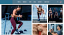 design fitness and supplement website, landing page for one product stores