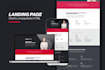design and code a responsive landing page in HTML CSS
