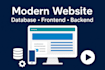build responsive websites with database and custom features