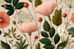 design botanical seamless pattern illustration