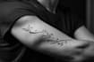 create arabic and persian minimal calligraphy tattoo