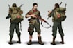 draw 2d game art military character design