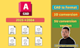convert 3d 2d file formats to other file extensions, such as skp, obj, fbx, su