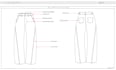 design ladies denim tech packs and technical flat sketches