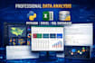 do professional data analysis using python, excel, and sql