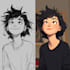 draw characters in cartoon or anime style