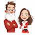 create cute christmas pattern and illustration