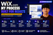 update, redesign, customize wix studio business website